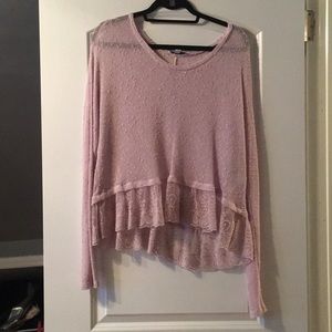 American Eagle light purple see-through sweater!